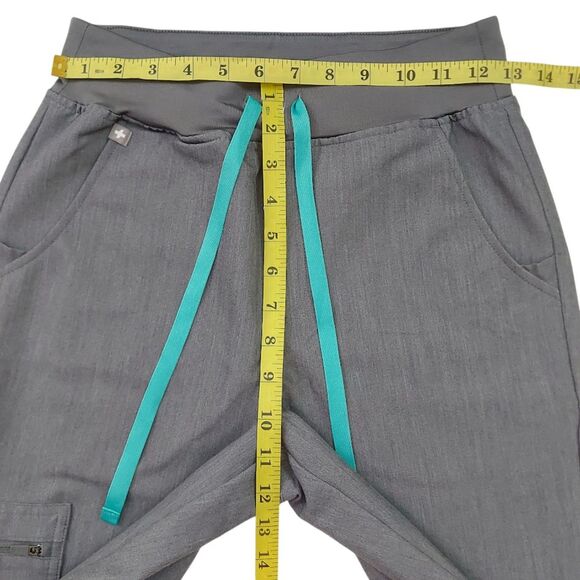 Figs Zamora Jogger Scrub Pants Womens XS Gray Technical Comfortable Uniform Work - Picture 11 of 12